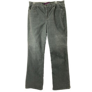 Gloria Vanderbilt Corduroy Jeans Womens Plus Size 16 Gray Bootcut Pockets Pants